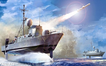 82005 Ракетный катер USS Pegasus PHM-1 (Hobby Boss) 1/200 82005 Ракетный катер USS Pegasus PHM-1 (Hobby Boss) 1/200