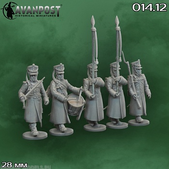014.12АП Русская тяжёлая пехота: мушкетёрская комгруппа (в шинелях)