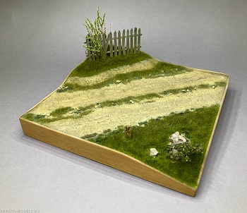 AM35590 Подставка авторская ручной работы «Дорога с забором»