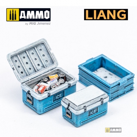 LIANG-0414 Набор декораций 3D-Print Model Mini Bar & Freezer