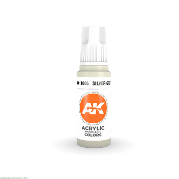 AK11006 Краска акриловая Silver Grey 17ml