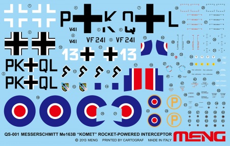 QS-001 Messerschmitt Me163B Komet Rocket-Powered Interceptor Meng