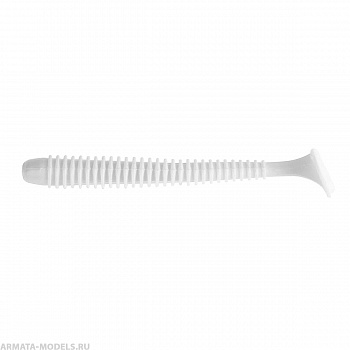 Виброхвост Liny Catcher 2,35"/6 см White 12шт. (HS-5-001) Helios