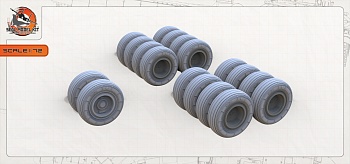 smk72056 Высокодетализированные колеса под нагрузкой для Т4 Сотка (Не для свободной продажи)