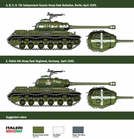 15764ИТ ТАНК IS-2 мод.1944 Italeri