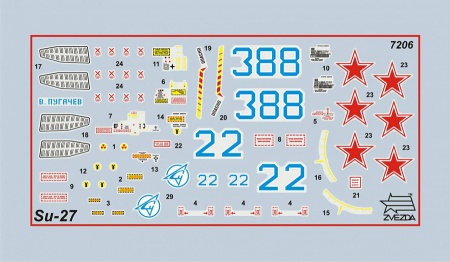 7206ПН Самолет Су-27 Звезда