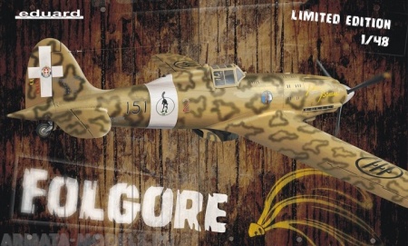 1132 Самолет Macchi C.202 Folgore от Hasegawa (Смола, травление, декали Cartograf) EDUARD