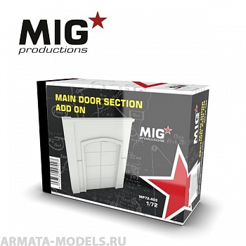 MP72-403 Сборная модель аксессуаров из пластика Main door section add on