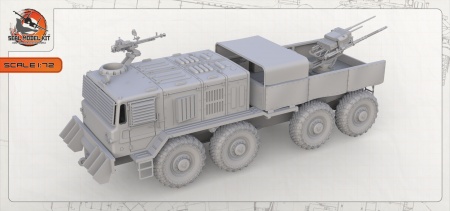 AM72447 Многоцелевой автомобиль выживания КЗКТ-537Л "Пустынный Страж" Seal Model Kit