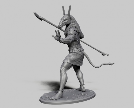 CHM-54158. Египетский бог Сет. 54 мм. Материал - смола. Chronos Miniatures
