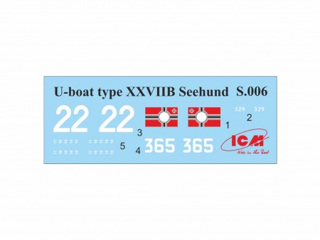 S.007 Тип XXVIIB “Seehund” (поздняя) Германская сверхмалая подводная лодка IIМВ ICM