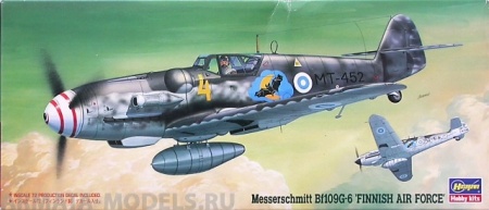 00916  Самолет Messerschmitt Bf109G-6 Hasegawa