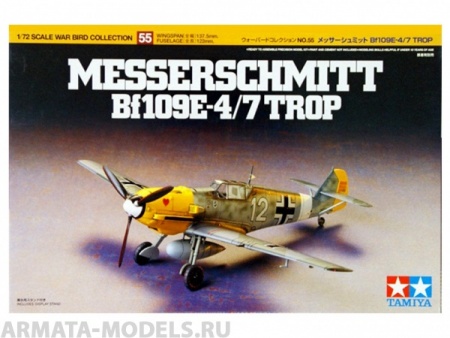 60755 Messerschmitt Bf 109E-4/7 Trop Tamiya