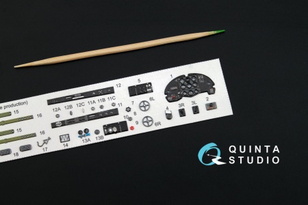 QD48004Pro 3D Декаль интерьера кабины Як-1Б (для модели Моделсвит)