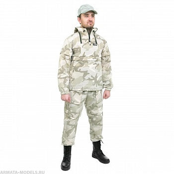 Костюм летний противоэнцефалитный СТОП-КЛЕЩ, цв.Бежевый Камуфляж р.68-70/182 Helios