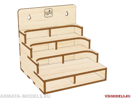 Mini-0010-38 Mini модуль-органайзер с полочками