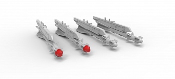 48206-1TMP Ракеты р-60 АПУ 60 с пилонами (4 шт)., без декали