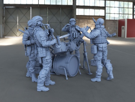 6014 набор фигурок Музыканты СВ Модель