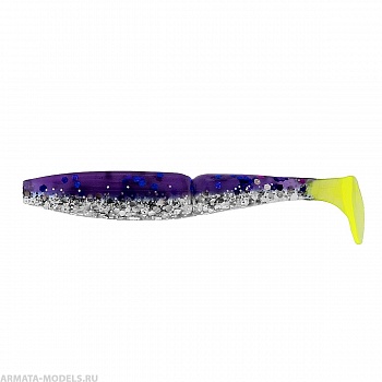 Виброхвост Guru 5,0"/12,7 см Silver Sparkles & Fio LT 5шт. (HS-31-037) Helios