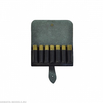 Подсумок К20 на 7 патронов кожа (HS-ПП-3) Helios