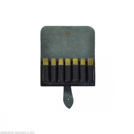 Подсумок К20 на 7 патронов кожа (HS-ПП-3) Helios