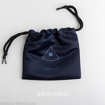 1181 Тканевый мешок с печатью, 15*15, на шнурке