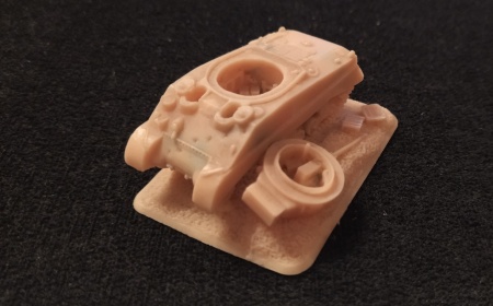 3572513 разбитый танк ШЕРМАН