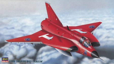 51461 Cамолет J-35F Draken «Red Dragon» Hasegawa