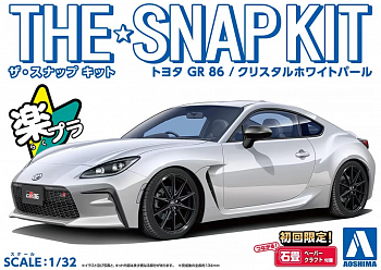 06460 Автомобиль Toyota GR-86 (Crystal White Pearl) 1/32