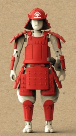 SNS-003 Sannshirou from the Sengoku Kumigashira (Red) Suyata