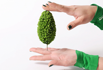 011-ee-110 Набор 3 шт. Деревья для рукоделия. 10-15 см.