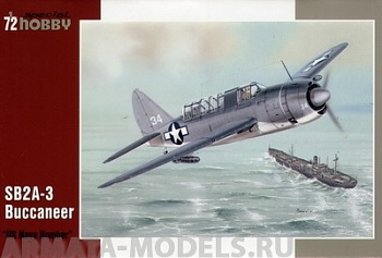 SH72179 Палубный бомбардировщик SB2A-3 Buccaneer US Navy Bomder