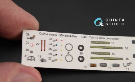 QD48004Pro 3D Декаль интерьера кабины Як-1Б (для модели Моделсвит)