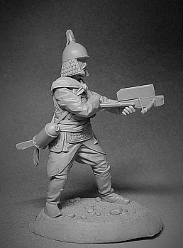 CHM-54132. Китайский арбалетчик, XIII век. 54 мм. Материал -смола.