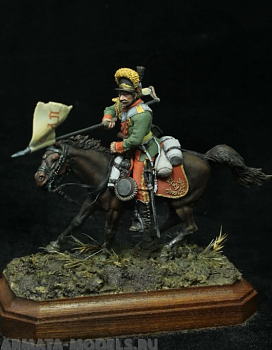 CHM-54240(М). Квартермистр Смоленского драгунского полка, Россия 1790-96 гг. 54 мм. Материал -белый металл. CHM-54240(М). Квартермистр Смоленского драгунского полка, Россия 1790-96 гг. 54 мм. Материал -белый металл.