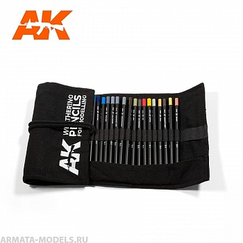 AK10048 Подарочный набор WEATHERING PENCILS FULL RANGE CASE