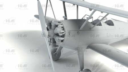 32051 Stearman PT-17 с американскими кадетами ICM