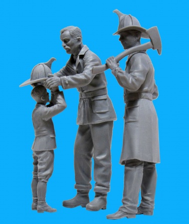 24005 Фигуры, Американские пожарные (1910-е г.г.) ICM