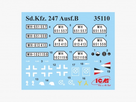 35111 Sd.Kfz. 247 Ausf.B с экипажем ICM