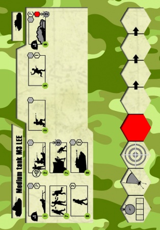 6264 Американский танк Ли Звезда