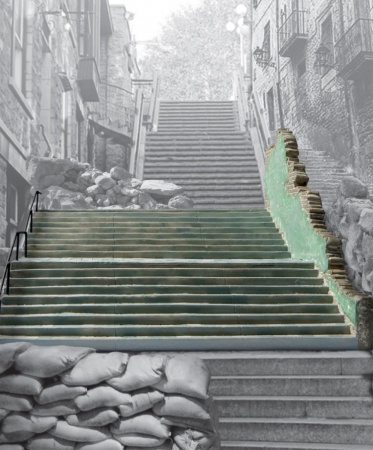 A75017 Сборная модель здания European City Steps Airfix