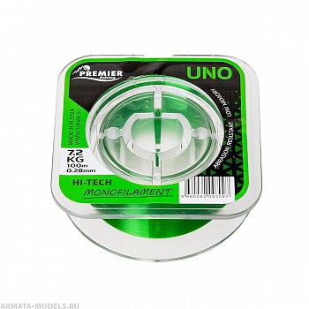 Леска UNO 0,28mm/100m Green Nylon (PR-U-G-028-100) Premier Fishing( цена указана за упаковку, в количестве 5шт.)