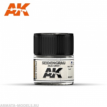 RC217 Краска Real Colors Seidengrau-Silk Grey RAL 7044