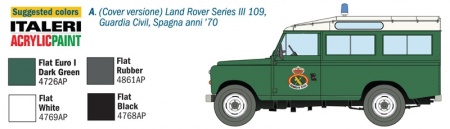 6542ИТ  АвтомобильLAND ROVER Серия III 109 Гражданская охрана Italeri