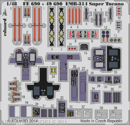 FE690ED  EMB-314 Super Tucano S.A. 1/48