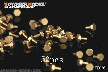 TE036 Набор Turned Metal Bolts Pattern 2 (M0.5X1) (50 pcs) (For All)