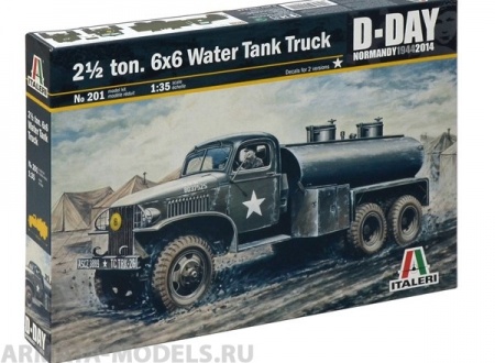 201ИТ 2.5 тонный 6x6 грузовик с цистерной Italeri
