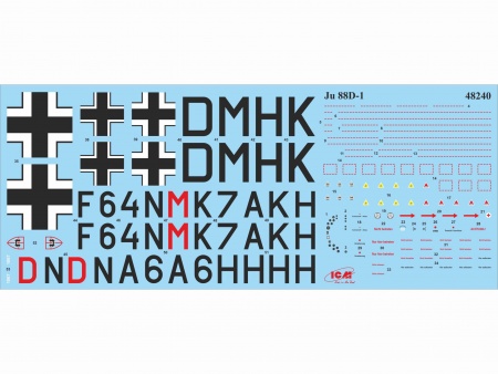 48240 Ju 88D-1, Германский самолет-разведчик ІІ МВ ICM
