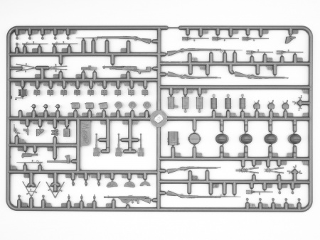 35682 Фигуры Французская пехота (1914г.), (4 фигуры) ICM