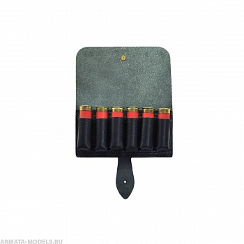 Подсумок К12 на 6 патронов кожа (HS-ПП-1) Helios